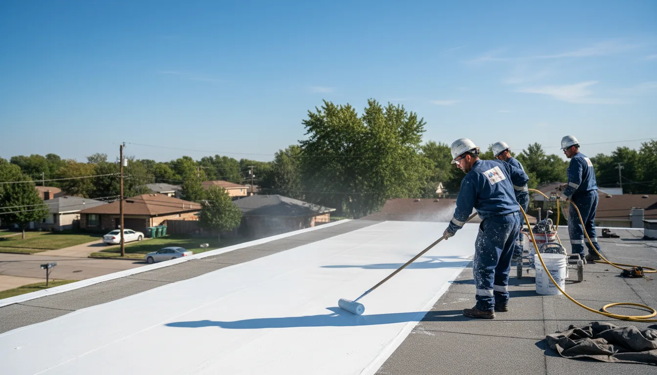 Commercial roof coating in West Dennis, MA near me